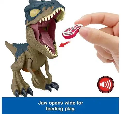 194735201471 – Jurassic World Chaos Theory Mega Roar Allosaurus avec son 22x22 cm – Grossiste figurines dinosaures Mattel