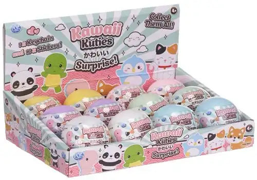 5038104659171 – Lot de 12 pcs Kawaii Kuties capsules 50 mm 6 assortis en display – Grossiste jouets surprise