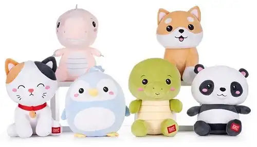 5038104493997 – Kawaii Kuties – Peluches 24 cm – Série 1 – Colis de 6 assortis