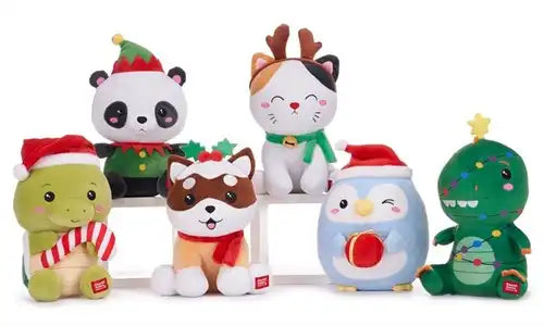 5038104494444 – Kawaii Kuties – Peluches 24 cm – Série X-Mas – Colis de 6