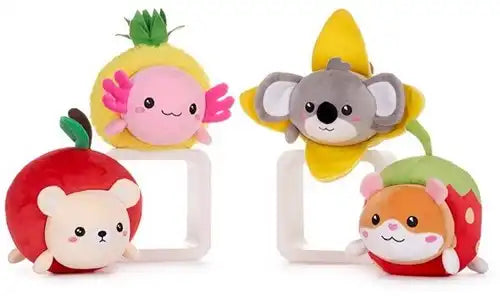 Kawaii Kuties Peluche Fruits 4 assortis 24cm