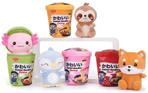 5038104494765 – Kawaii Kuties Peluche Noodle Pot 4 assortis 17cm (colis 6 pièces)