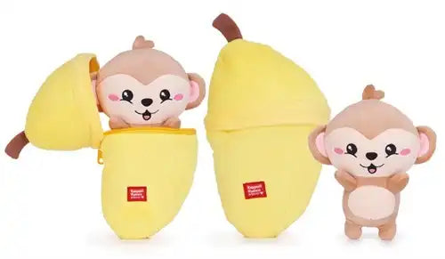 5038104494819 – Kawaii Kuties Peluche Zip Combies 24 cm (4 modèles assortis, colis de 4 pcs) dispo Simcha.fr