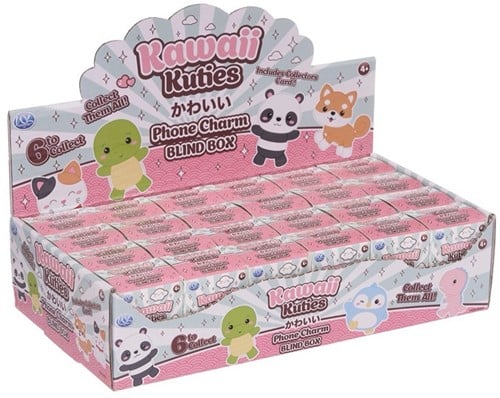 5038104659331 – Kawaii Kuties Blind Box x24 cute charms in display | Cheap surprise keychains – Simcha FR
