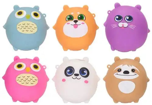 5038104658037 – Colis 12 pcs Kawaii Kuties Squishy – Jouets anti-stress 8,5 cm assortis en display
