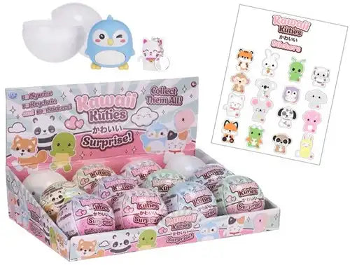 5038104658860 – Kawaii Kuties Surprise Capsule 10 cm (lot de 12 en display) : jouets capsule kawaii à collectionner