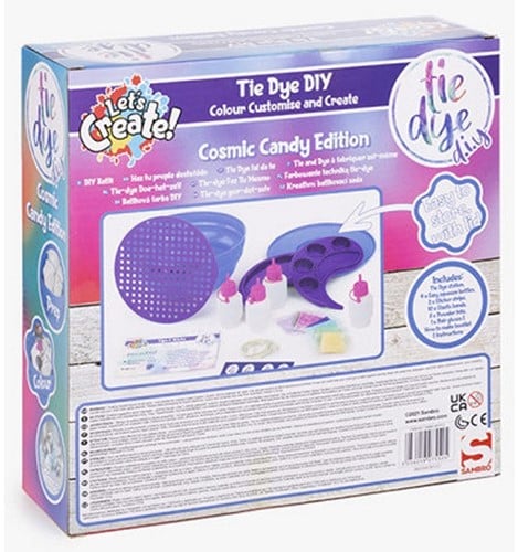Let’s Create! Cosmic Candy Tie Dye – Le kit DIY coloré qui fait fureur