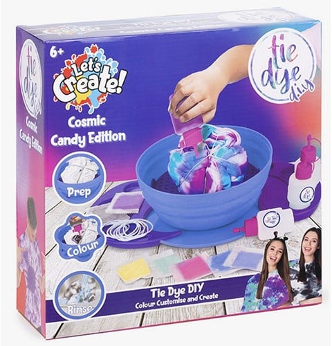 Let’s Create! Cosmic Candy Tie Dye – Le kit DIY coloré qui fait fureur