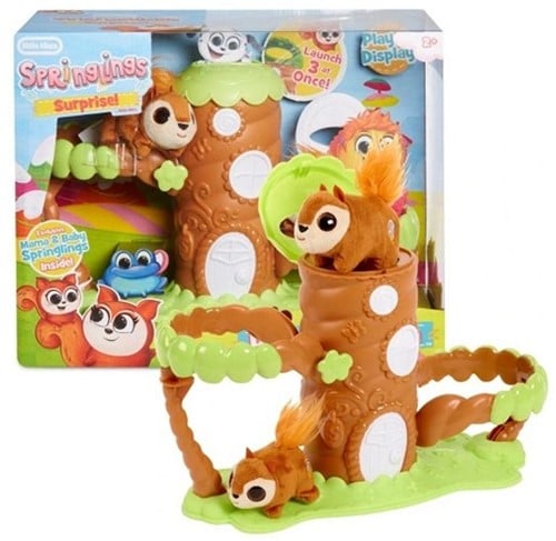 🏷️ 050743649806 – Springlings Surprise Poppin’ Treehouse 27,5x35,5 cm – Arbre Magique à Ressort avec Figurines – Little Tikes / MGA