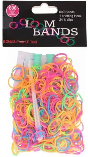 5060348815259 – Colis de 12 pcs Loom Bands Set 600 élastiques avec accessoires 9,5x17 cm – Vente en gros Loom Bands – Grossiste loisirs créatifs enfants