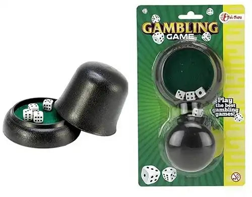 8714627510188 – Lucky Games Mini jeu de dés avec tasse – Lot de 4 pièces