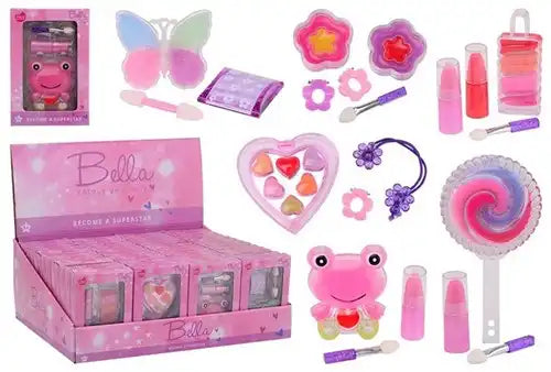 Maquillage Bella mis en affichage, 6 assortis 8x12cm