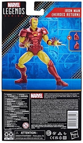 5010993978243 | Marvel Legends Iron Man (Heroes Return) Figurine 14x25cm | Jouet de Collection