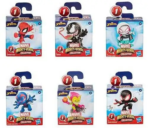 5010996215413 – colis de 12 pcs : Marvel Spiderman Mighty-Verse Figurines de collection en boîte aveugle 7,5x7,5cm – Grossiste – Hasbro / Marvel