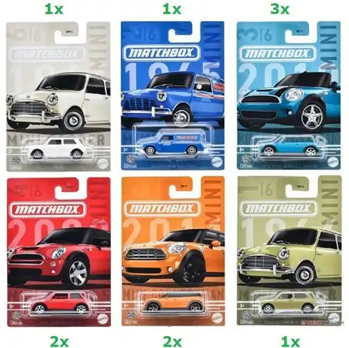 6947731038022 – Matchbox Die-Cast Véhicules Mini 6 modèles assortis – Colis de 10 pièces