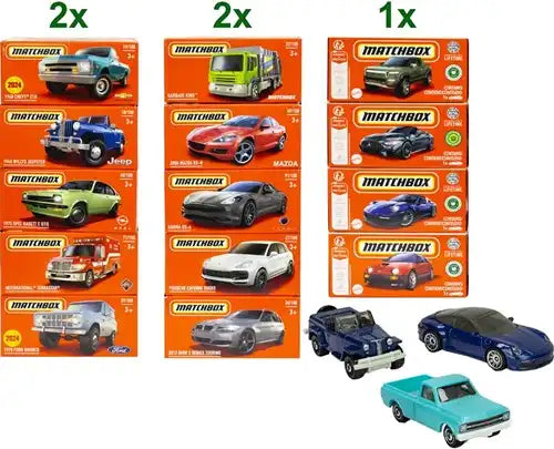6947731029419 – Matchbox Drive Your Adventure Die-Cast Véhicules en Display – Colis de 48 pièces