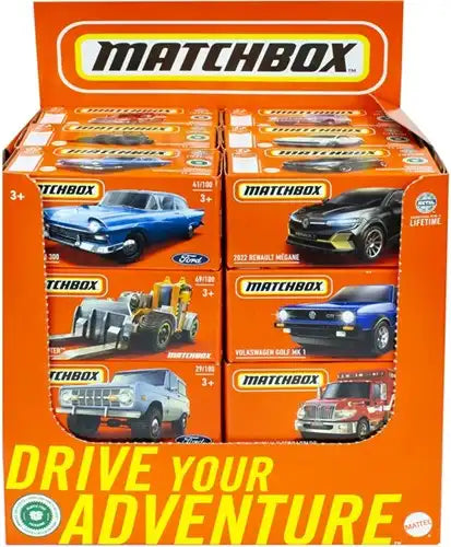 6947731029419 – Matchbox Drive Your Adventure Die-Cast Véhicules en Display (Colis 48 pièces)