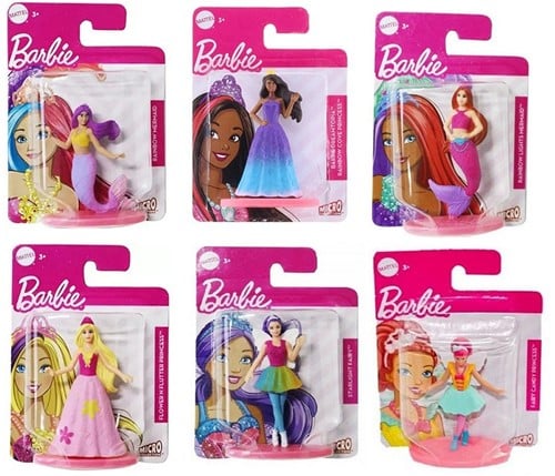 Mattel Barbie Mini-figurines 6 assorties 8x11,5cm