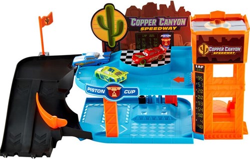 194735170395 - Mattel Disney Pixar Cars Copper Canyon Glowing Garage 26x44cm - Garage de Voitures Lumière et Sons