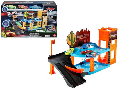 194735170395 - Mattel Disney Pixar Cars Copper Canyon Glowing Garage 26x44cm - Garage de Voitures Lumière et Sons