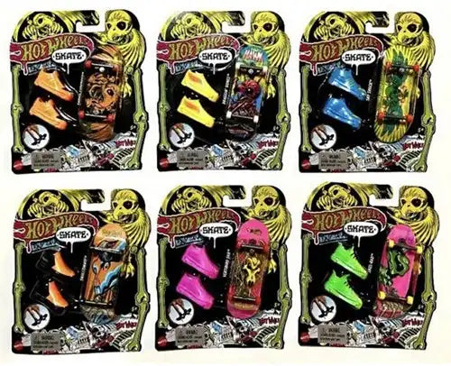 Mattel Hot Wheels Skate Finger Skateboard + Chaussures assorties 14x17cm
