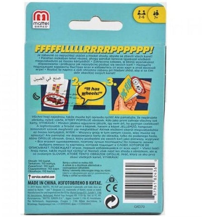 Mattel – Jeu de cartes Pic Flip | 887961824360 (Langue : slovaque, hongrois, polonais)