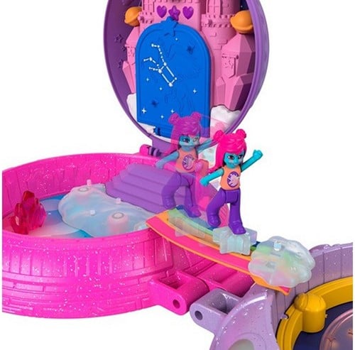 0194735009435 Polly Pocket Coffret Soucoupe Volante Mattel 15x28cm 15+ pièces Jouet
