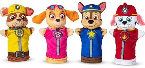 772332699	Melissa & Doug Paw Patrol Marionnettes a Main 4-Pack 26x30cm