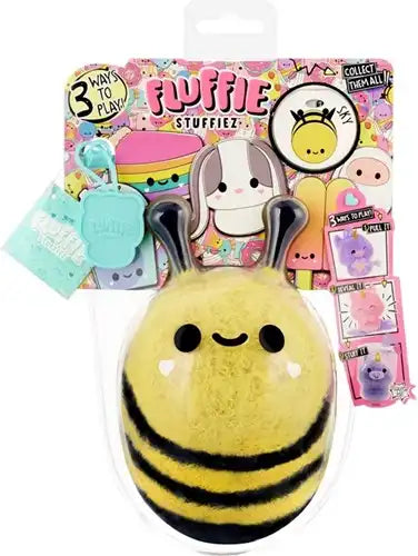 0035051594284 – 1 pc MGA Fluffie Stuffiez Bee – Peluche interactive reveal plush