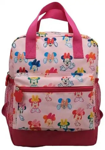 Minnie Mouse Sac à dos (2 compartiments, 1 poche avant, 2 poches latérales) 27x21,5x13cm