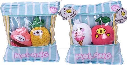 5056474213229 Lot 4x Peluches Molang 22x25cm 2 modèles assortis