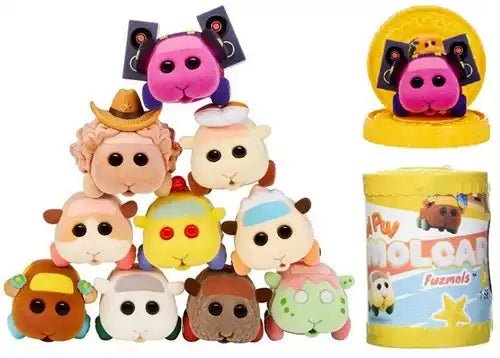 035051585640 – Molcar Fuzmols Peluche cochon d’Inde 6 cm assortis en tubo 7,5×10 cm (MGA) – Colis de 12 pièces