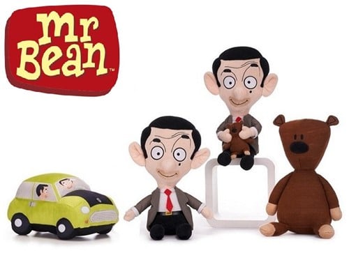5056219090405 | Lot de 4 peluches Mr Bean Série 3 - 26cm (4 assortis)