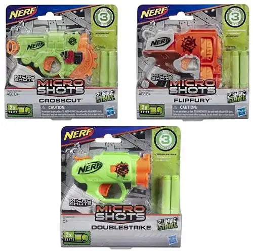 630509780600 – Lot de 6 pcs Nerf Micro Shots blasters assortis 18x18 cm – Grossiste Hasbro