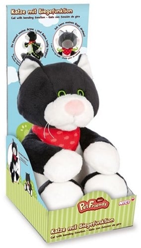 4012390481846	Nici Pet Friends Chat en peluche 30 cm avec fonctions de déplacement.  NICI