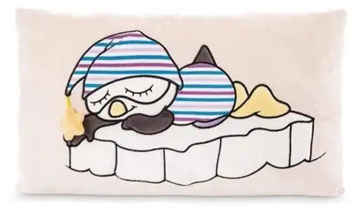 4012390485257 – Colis de 2 pcs : Coussin Pingouin 43x25 cm – Grossiste peluches et accessoires Nici Schlafmützen