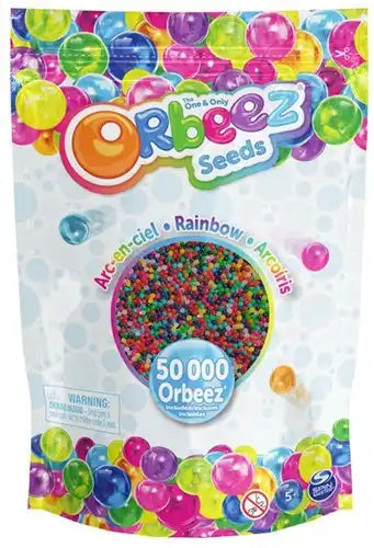 778988458204 – Colis de 3 Orbeez Rainbow 50 000 billes sensorielle – 516 g en sachet refermable