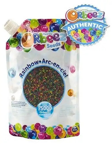 778988369265 – Colis de 6 Orbeez Rainbow 75 000 billes sensorielles – 717 g en sachet refermable