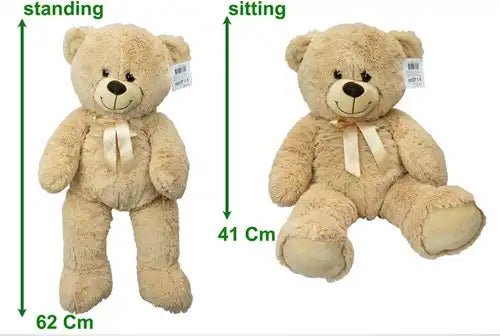 8712296075809 – Ours en peluche XXL 62 cm – Peluche douce et câline