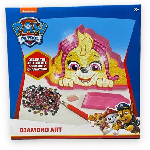 5056356738413 – Paw Patrol Diamond Art Skye 18x18cm – Activité Créative Enfant 3+