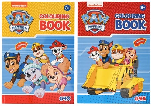 8711851109010	lot de 2 pcs : Paw Patrol Livre de coloriage 2 assorti 21x29,5cm