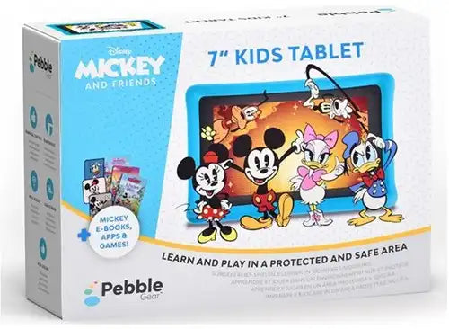 4039621912689 – Pebble Gear Disney Mickey and Friends Tablette enfant 7" + 500 jeux et applications 17x24 cm (UK, DE, FR, ES, IT) – Grossiste tablettes éducatives