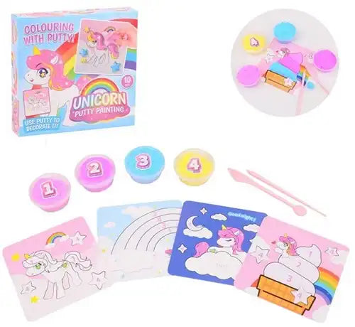 8711866281817 – DIY unicorn putty paint in box 18 x 3 x 17 cm (pack of 6 pcs) available Simcha.fr 