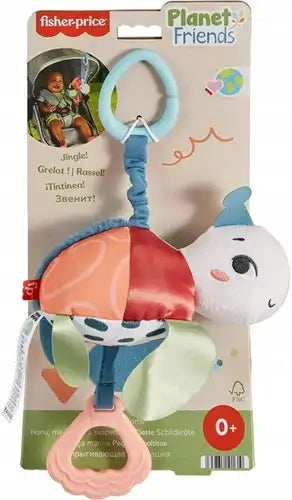 194735101610 – Peluche Fisher-Price See Me Bounce Turtle pour poussette – Colis de 2 pièces