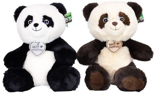8718668596132 Peluche panda 22cm 2 modèles assortis