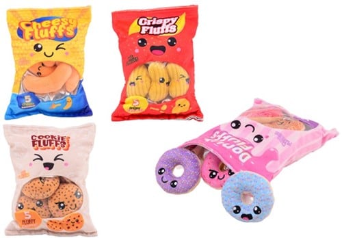 8711866245918 Lot 12 Peluches Sac à Collation 14x17cm Assortis Display