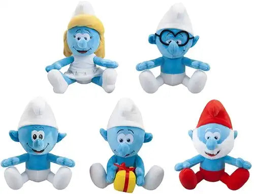 5050565786845 – Colis de 5 pcs : Peluches Schtroumpfs Mix Cadeau assorties 23 cm – Grossiste Licence Officielle
