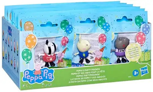 5010996222251 lot de 30 Peppa Pig Peppa’s Party Friends 6 cm en display – Grossiste figurines officielles Hasbro