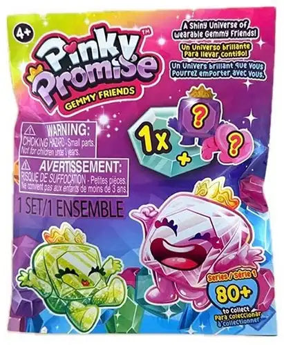 3831023832098 – Lot de 96 pcs Pinky Promise Gemmy Friends figurines en blindbag 8x10 cm en display – Grossiste jouets surprise