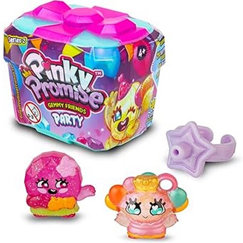 4895247401842 Pinky Promise Gemmy Friends Party Giftbox – Capsule surprise 5x6 cm avec figurine Sanrio assortie – Bandai